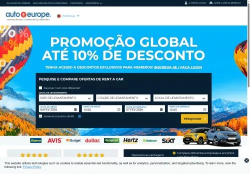 Autoeurope Fevereiro 2026