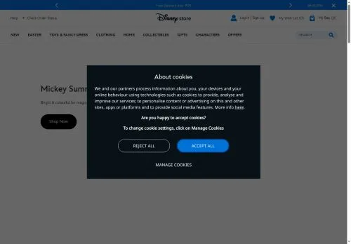 Disney Store Março 2026