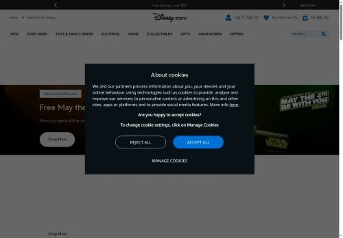 Disney Store Maio 2026