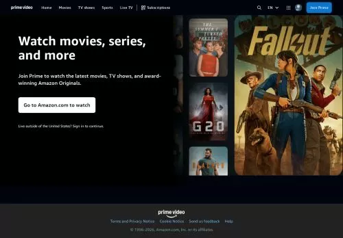 Prime Video Fevereiro 2026