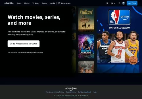 Prime Video Março 2026