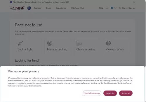 Qatar Airways Fevereiro 2026