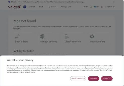 Qatar Airways Maio 2026