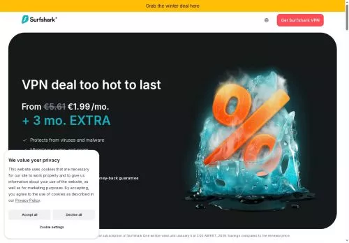 Surfshark VPN Dezembro 2025