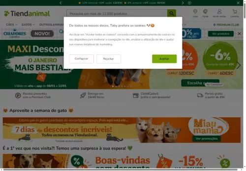 Tiendanimal Janeiro 2026