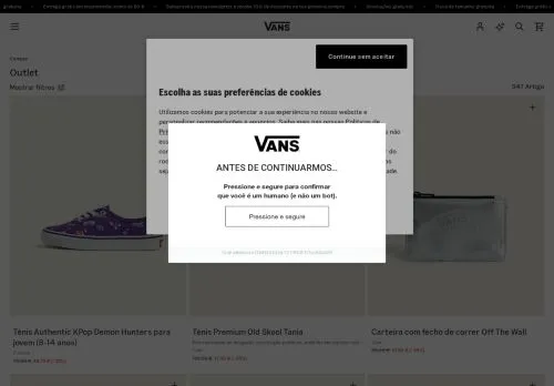 Vans Maio 2026