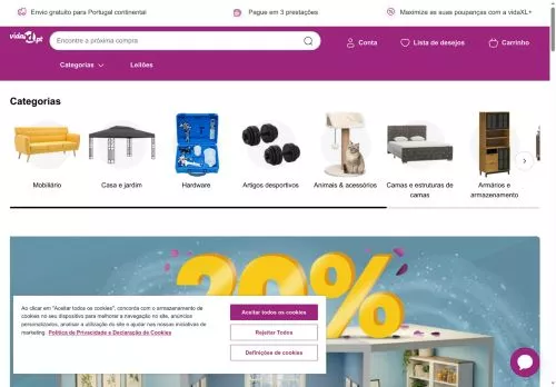 VidaXL Fevereiro 2026