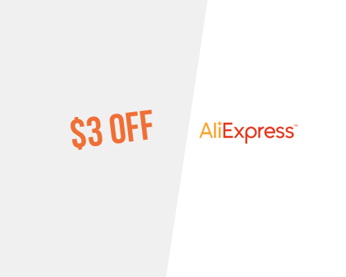 $3 de desconto na AliExpress