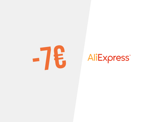 7€ de desconto na AliExpress