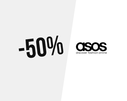 Venda Flash ! Até -50% na Asos