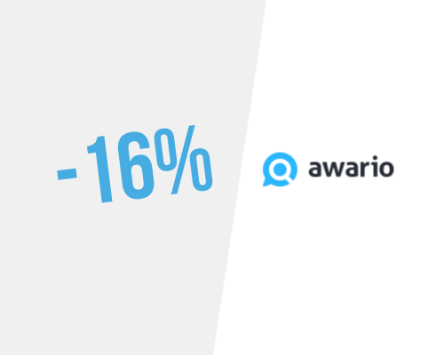 Faça uma assinatura de um ano e economize 2 meses na Awario