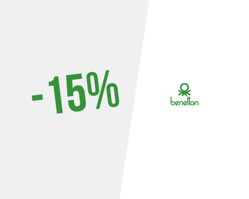 15% de desconto na Benetton — Subscreva a newsletter