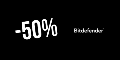 Venda Flash ! 50% de desconto nos melhores produtos Bitdefender