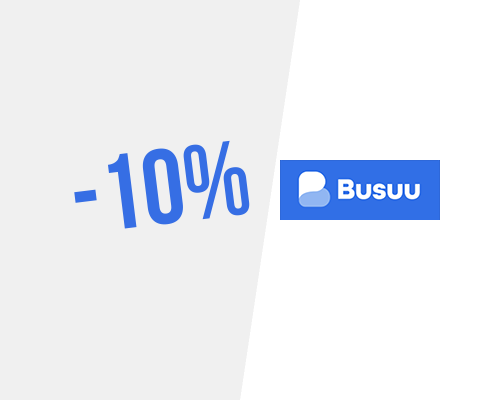 Venda Flash ! 10% de desconto na Busuu