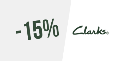 15% de desconto na Clarks — Subscreva a newsletter