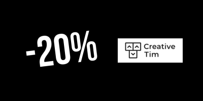 Exclusivo! 20% de desconto na Vue Now UI Dashboard PRO Laravel na Creative Tim