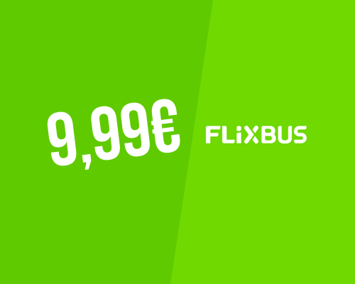 Reserva os teus bilhetes com a FlixBus a partir de 9,99€