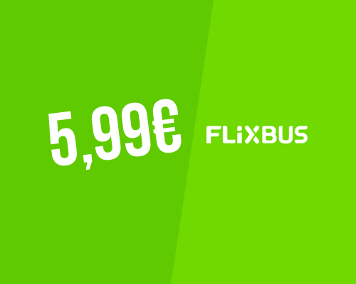Reserva agora a partir de 5,99€ na Flixbus