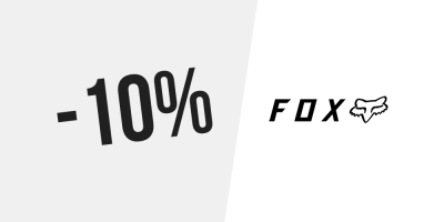 10% de desconto na Fox Racing — Subscreva a newsletter