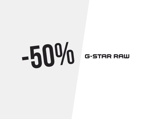 Até 50% de desconto na G-Star RAW