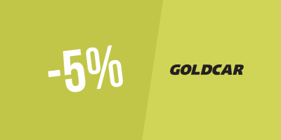 5% de desconto na sua primeira viagem na Goldcar — Subscreva a newsletter