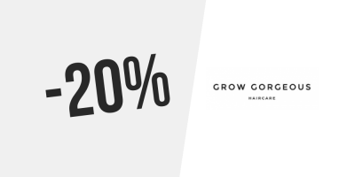 20% de desconto na Grow Gorgeous – Subscreve a newsletter