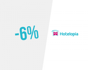 6% desconto em todas as reservas na Hotelopia