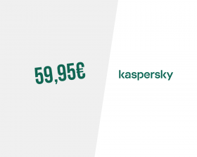 Kaspersky Total Security por 59,95€ (1 dispositivo / 1 ano)