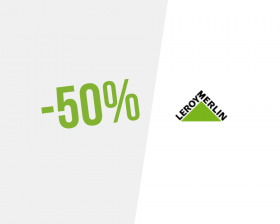 Promoção ! Até 50% de desconto na Leroy Merlin