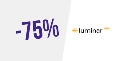 Exclusivo! Até 75% de desconto + 10€ extra na Luminar Neo