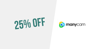 25% OFF em Manycam Standard, Studio o Premium