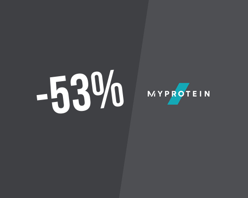 Poupas 53% nos quase 200 produtos da lista na Myprotein