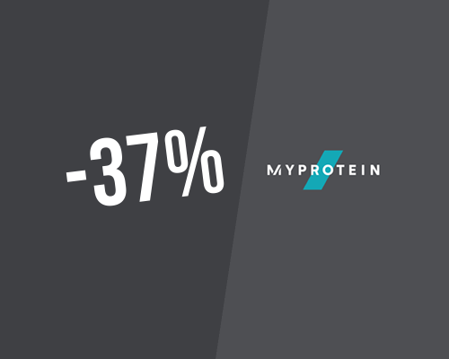 Esclusivo! 37% de desconto em tudo na Myprotein