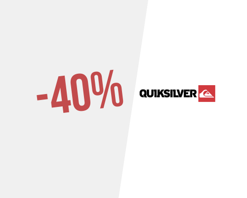 Venda privada ! 40% de desconto na Quiksilver