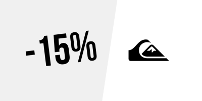 15% de desconto na Quiksilver — Subscreva a newsletter