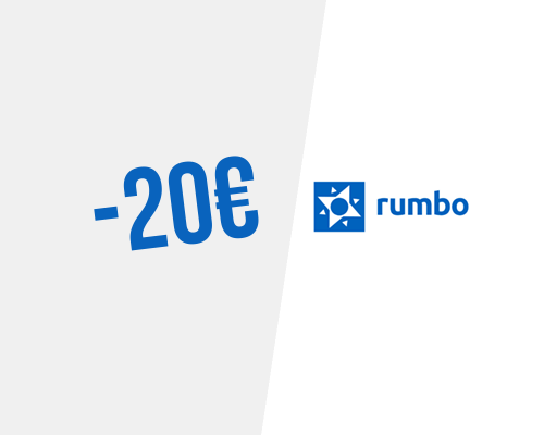 20€ de desconto em voos na Rumbo