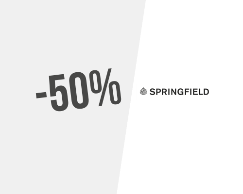 TUDO -50% em Last Minute Prices na Springfield — Só hoje