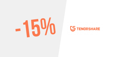 Exclusivo! 15% de desconto em tudo na Tenorshare — Porquê esperar?