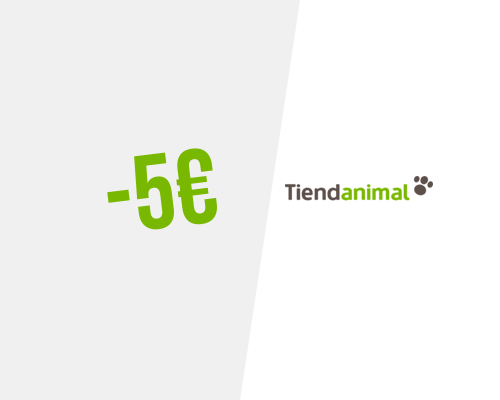 Exclusivo ! 5€ de desconto em tudo na Tiendanimal