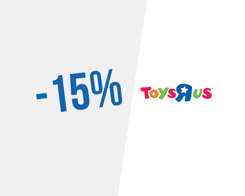 15% de desconto na Toys’R’Us